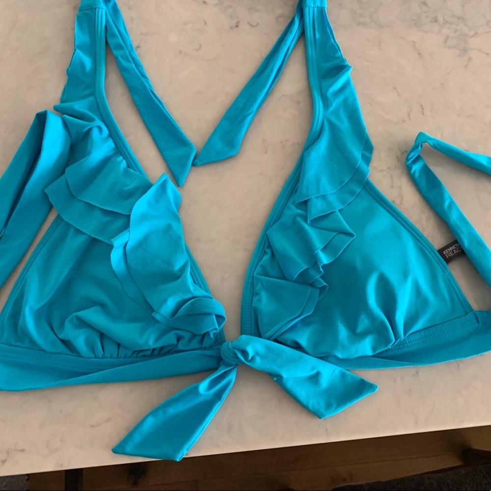 KENNETH COLE HALTER SWIM TOP